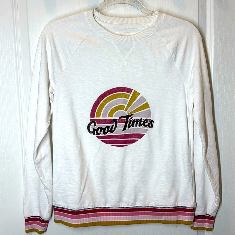 Sonoma women’s juniors Good Times light sweatshirt size XS